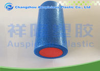 Round Shape Soft Massage Foam Roller Portable Pilates Stick With Black / White / Blue