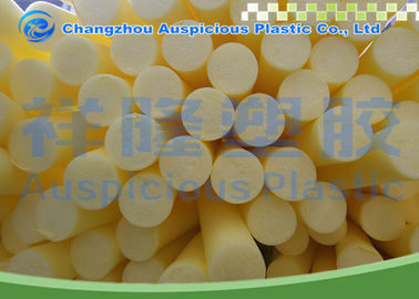 Big Size Hollow Pool Noodles , Yellow Color Swimming Pool Float Noodles