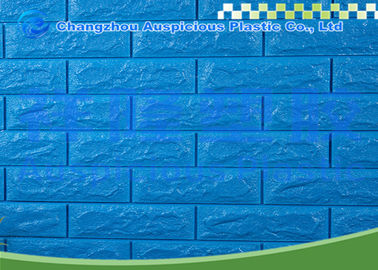 Decorative 3D Brick Foam Wallpaper Waterproof , Stone Embossed Wall Panels