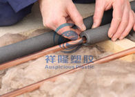 Heat Insulation Materials Closed Cell Foam Pipe Insulation With Round / Square Shape