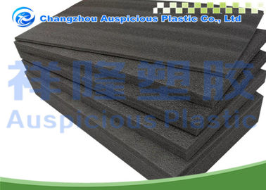 Rectangular Shape Black Packing Foam Sheets With Customize Size / Color